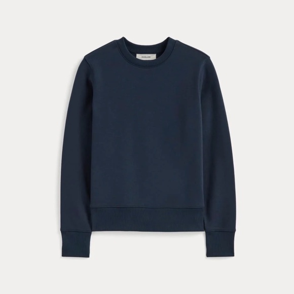Everlane Tops - NWOT Everlane off duty terry crew sweatshirt size S small navy blue